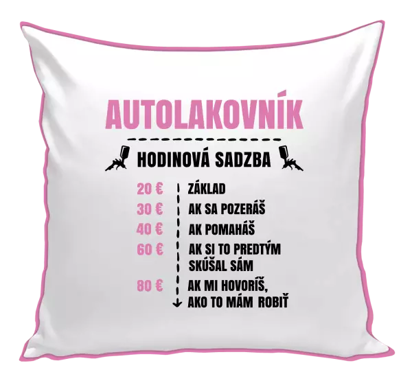 Vankúš Hodinová sadzba - autolakovník