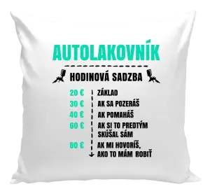 Vankúš Hodinová sadzba - autolakovník