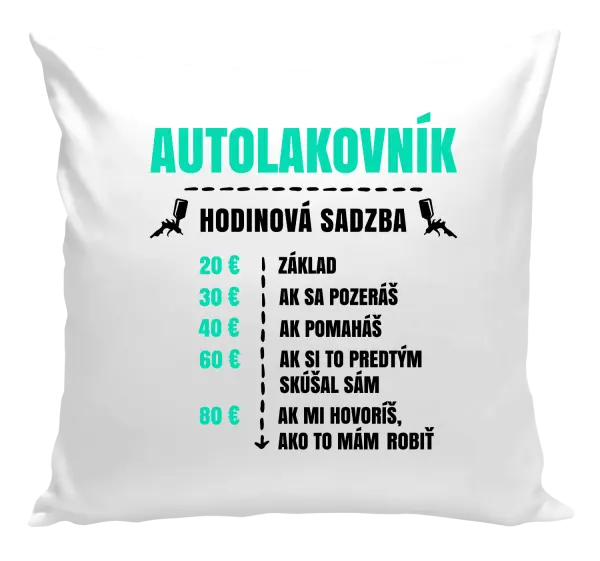 Vankúš Hodinová sadzba - autolakovník