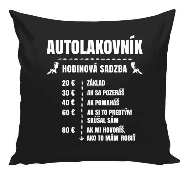 Vankúš Hodinová sadzba - autolakovník