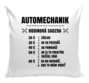 Vankúš Hodinová sadzba - automechanik