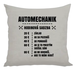 Vankúš Hodinová sadzba - automechanik