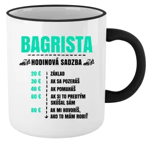 Hrnček Hodinová sadzba - bagrista