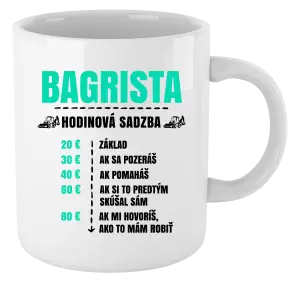 Hrnček Hodinová sadzba - bagrista