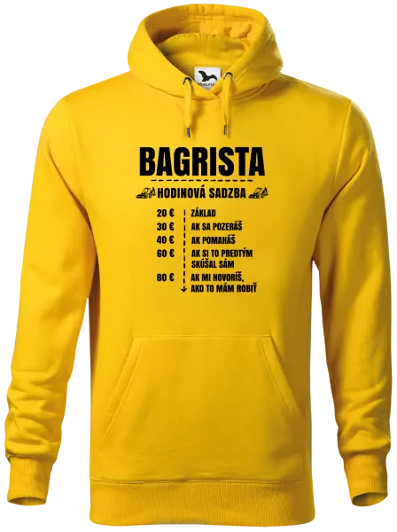 Pánska mikina Hodinová sadzba - bagrista