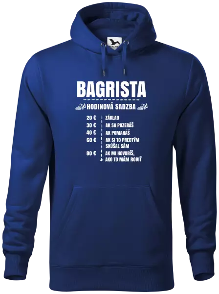 Pánska mikina Hodinová sadzba - bagrista