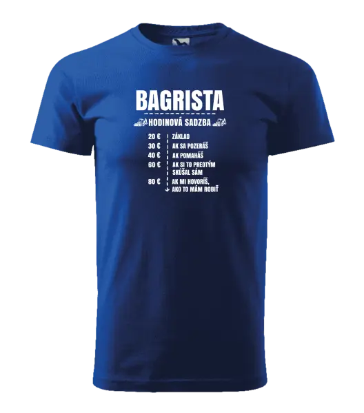 Pánske tričko Hodinová sadzba - bagrista