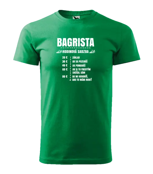 Pánske tričko Hodinová sadzba - bagrista