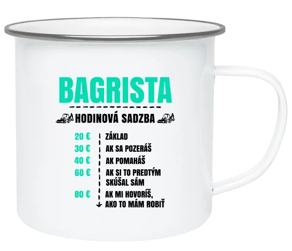 Plecháčik Hodinová sadzba - bagrista