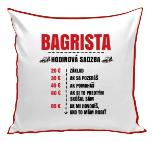 Vankúš Hodinová sadzba - bagrista