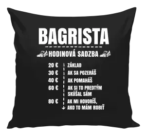 Vankúš Hodinová sadzba - bagrista