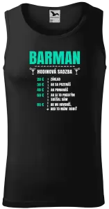 Pánske tielko Hodinová sadzba - barman