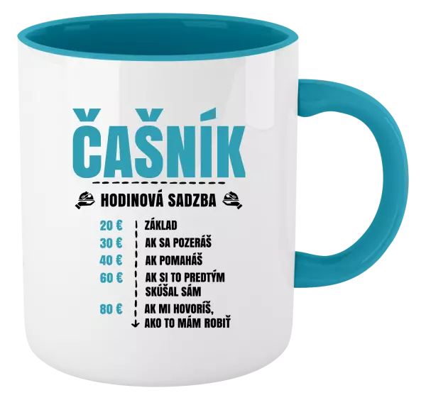 Hrnček  Hodinová sadzba - čašník