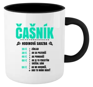 Hrnček  Hodinová sadzba - čašník
