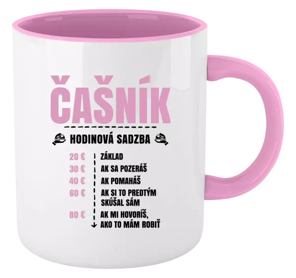 Hrnček  Hodinová sadzba - čašník