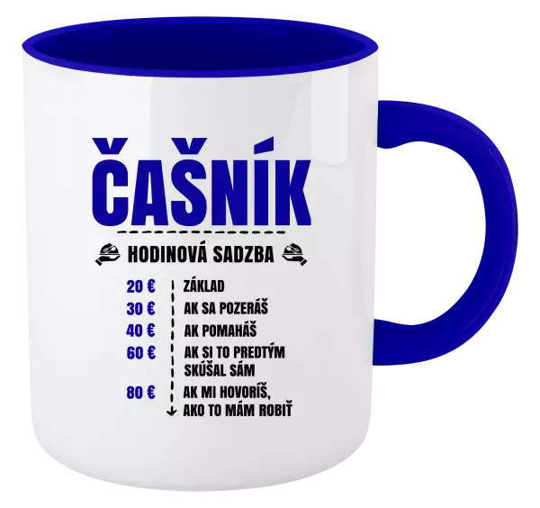 Hrnček  Hodinová sadzba - čašník
