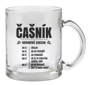 Hrnček Hodinová sadzba - čašník