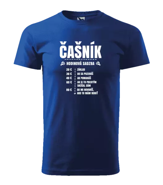 Pánske tričko Hodinová sadzba - čašník
