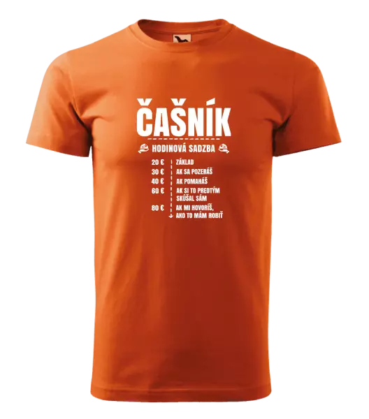 Pánske tričko Hodinová sadzba - čašník