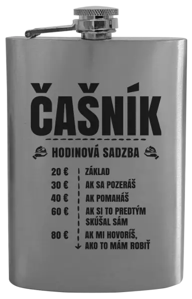 Ploskačka Hodinová sadzba - čašník