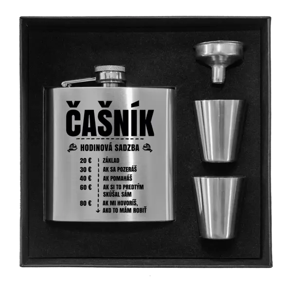 Ploskačka v krabičke Hodinová sadzba - čašník