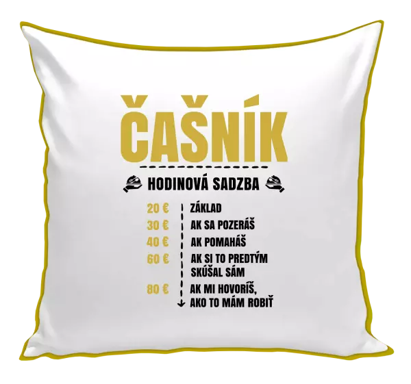Vankúš Hodinová sadzba - čašník