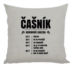 Vankúš Hodinová sadzba - čašník