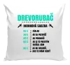 Vankúš Hodinová sadzba - drevorubač