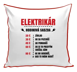 Vankúš Hodinová sadzba - elektrikár