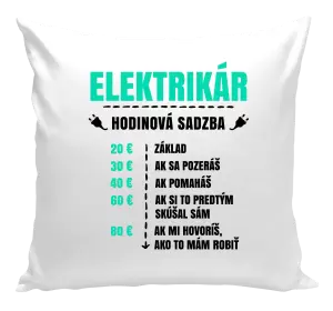 Vankúš Hodinová sadzba - elektrikár