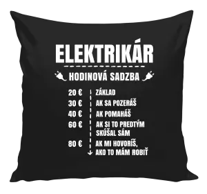 Vankúš Hodinová sadzba - elektrikár