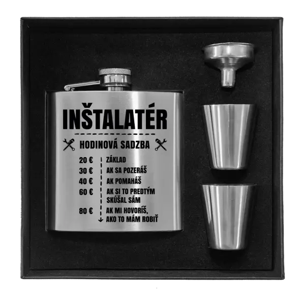 Ploskačka v krabičke Hodinová sadzba - inštalatér