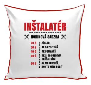 Vankúš Hodinová sadzba - inštalatér