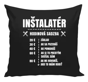 Vankúš Hodinová sadzba - inštalatér