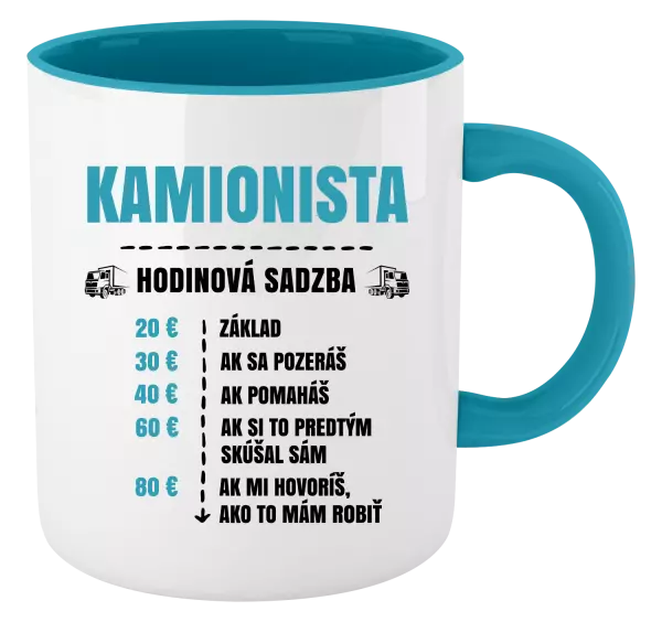 Hrnček  Hodinová sadzba - kamionista