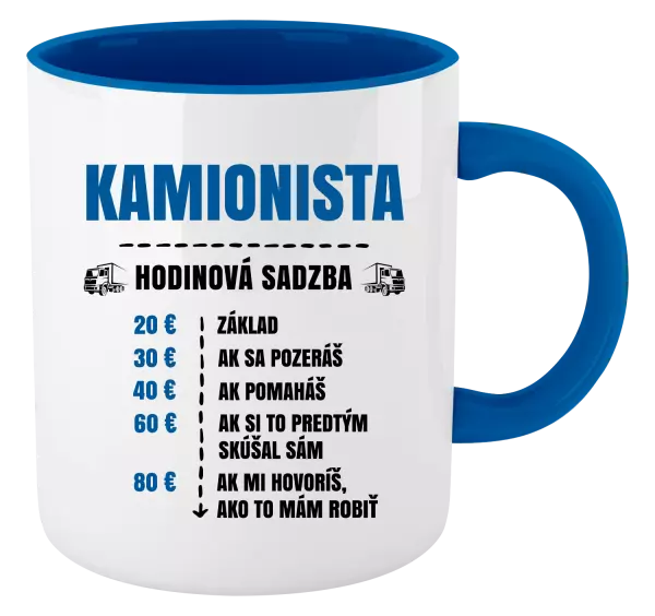 Hrnček  Hodinová sadzba - kamionista