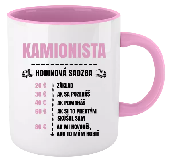 Hrnček  Hodinová sadzba - kamionista