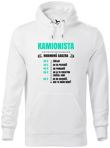 Pánska mikina Hodinová sadzba - kamionista