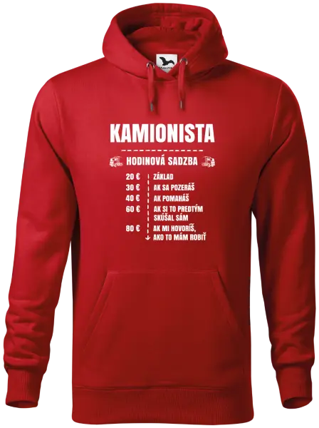 Pánska mikina Hodinová sadzba - kamionista