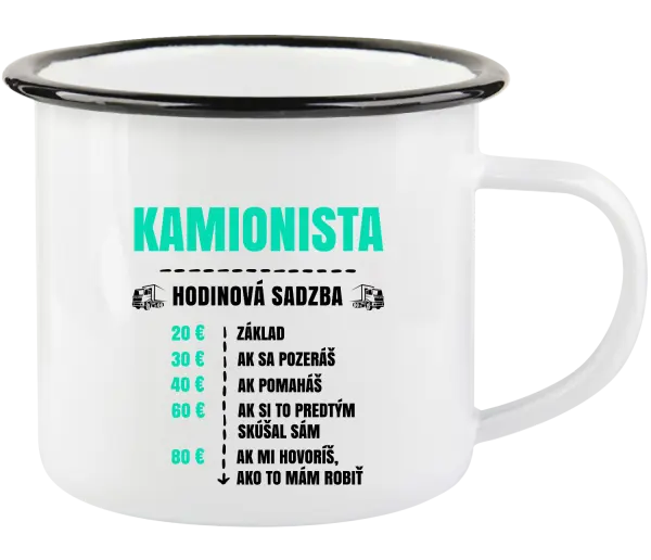 Plecháčik Hodinová sadzba - kamionista