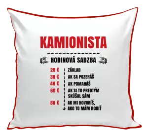 Vankúš Hodinová sadzba - kamionista