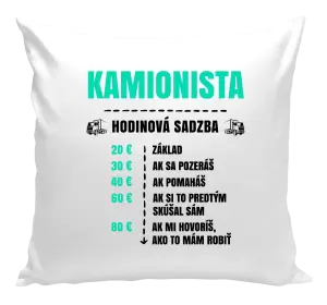 Vankúš Hodinová sadzba - kamionista