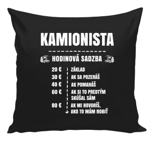 Vankúš Hodinová sadzba - kamionista