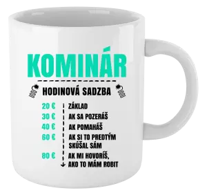 Hrnček Hodinová sadzba - kominár