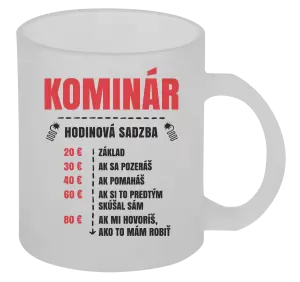 Hrnček Hodinová sadzba - kominár