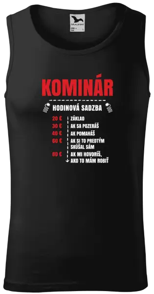 Pánske tielko Hodinová sadzba - kominár