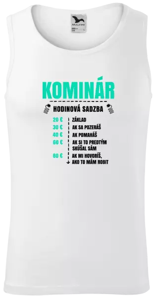 Pánske tielko Hodinová sadzba - kominár