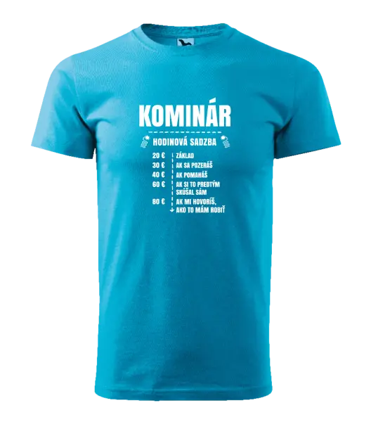 Pánske tričko Hodinová sadzba - kominár