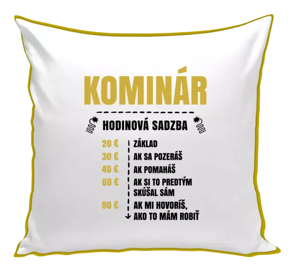 Vankúš Hodinová sadzba - kominár