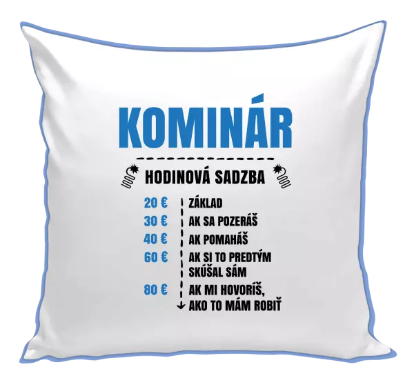 Vankúš Hodinová sadzba - kominár